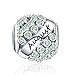 FOREVER QUEEN August Birthstone Charms for Pandora Charms Bracelet- 925 Sterling Silver Bead Openwork Charms, Happy Birthday Charms for Bracelet and Necklace FQ0004-8