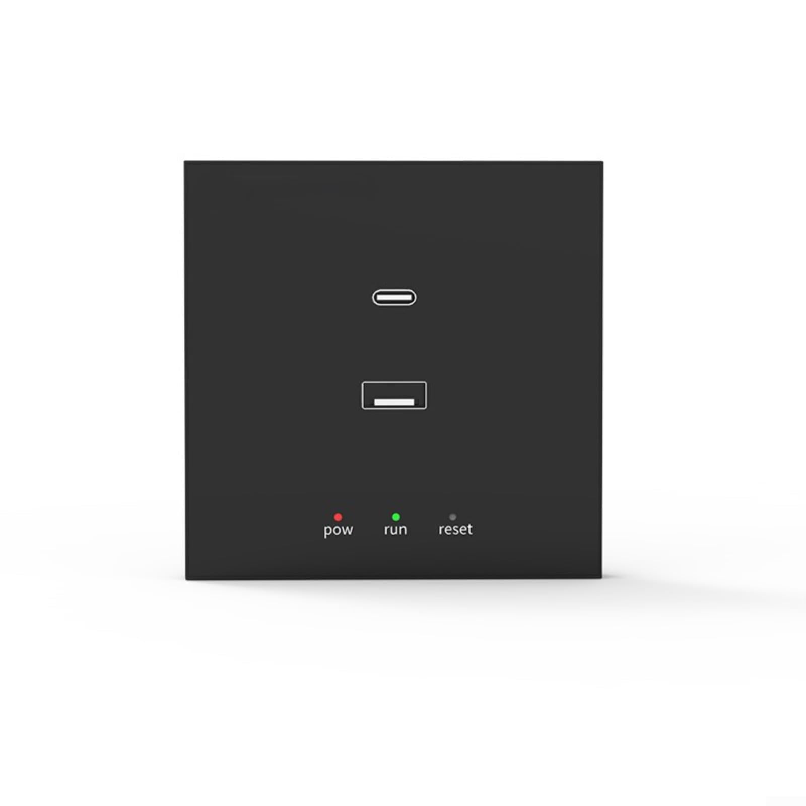 Multimode 3.0 pour application Tuya, contrôleur central WiFi mural compatible avec Google Home, 86 mm (noir)
