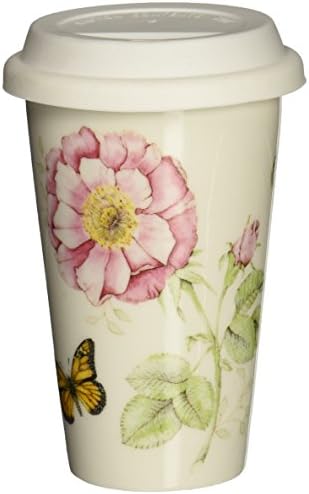 Lenox 837583 Butterfly Meadow Thermal Travel Mug, Multicolor, 1 Count (Pack of 1)