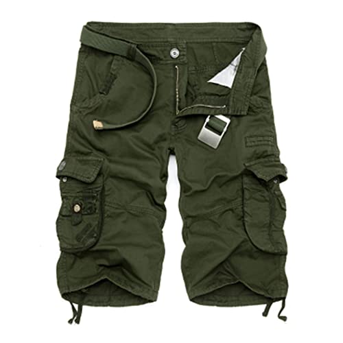 Short cargo militaire FULBHPRINT en coton de style décontracté avec imprimé camouflage classique - 4