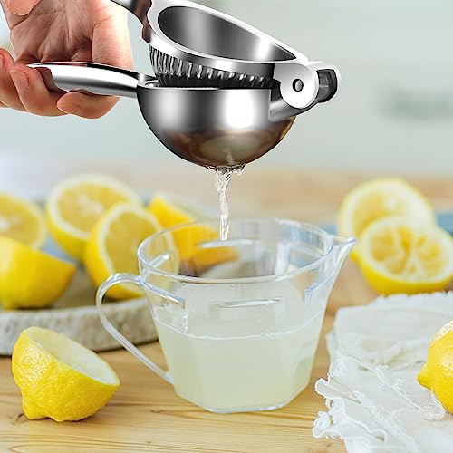 image for JIGUOOR Manual Lemon Press, Stainless Steel Zinc Alloy, Corrosion-resi
