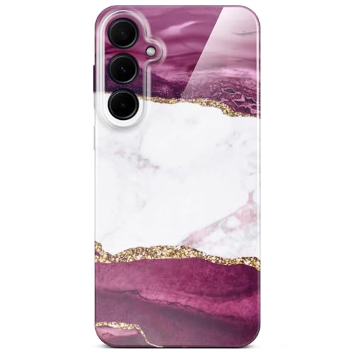 Coque Samsung Galaxy A35 5G effet marbré rouge pour vos sorties stylées