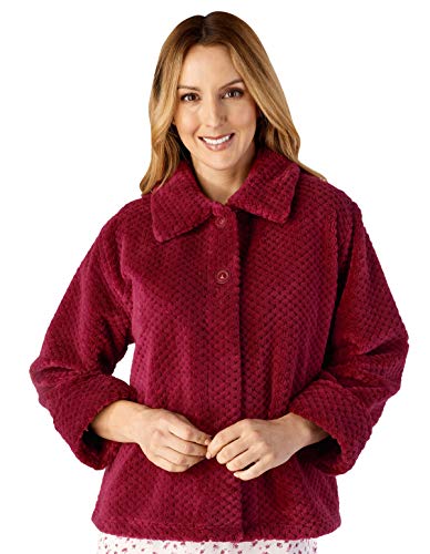 Preisvergleich Produktbild Slenderella BJ4325 Women's Housecoats Raspberry Red Bedjacket Large