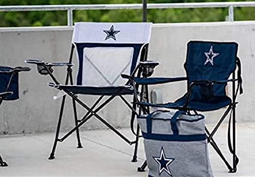 Rawlings NFL Gameday Elite Lightweight Folding Tailgating Chair, with Carrying Case, Dallas Cowboys