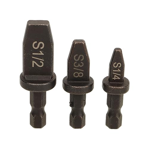 Conjunto de Broca Expansora de Tubo de Cobre, Reamer de Tubo de Ar Condicionado, Resistente Eficient