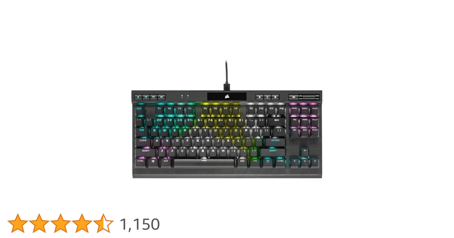 キーボード CORSAIR USB-C K70 RGB TKL Corsair K70 RGB TKL Champion Series Mechanical Gaming Keyboard