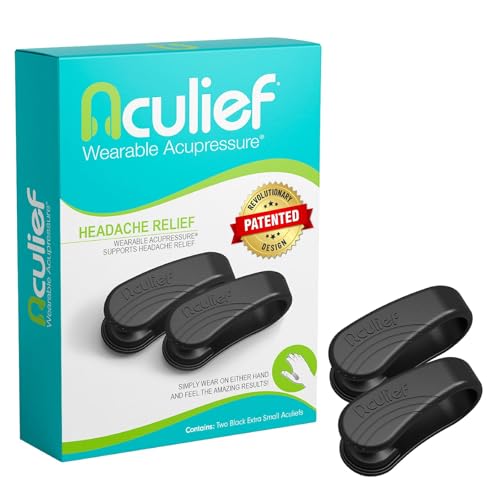 Aculief Acupressure Hand Clip - Stress Management & Hand Pressure Point Support - Portable Comfort & Thumb Pressure Point Clip - Regular Pink Pack of 2
