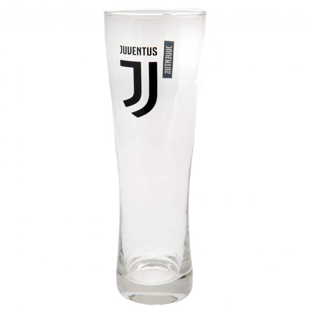 JUVENTUS Football Beer Glass/Wheat Glass FC Logo (One Size) (Clear)