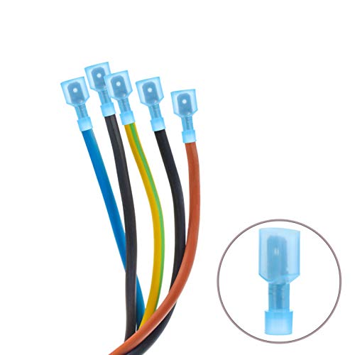 VILLCASE Conector de Desconexão Rápida de Espátula Macho de Nylon 150Pcs 16-14 Awg Crimpagem de Fio