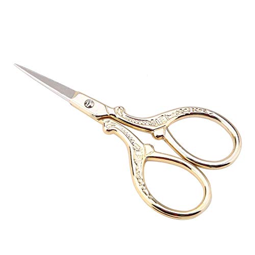 Crisis Kreuzstich-Scherenschere, kleine Schere, Nähschere, klassisch geschnittene Schere für zu Hause zum Nähen(Golden) - Image 6