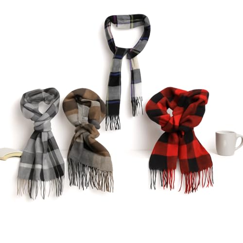 Cachecol Unissex Xadrez Macio e Quentinho p/Inverno - Acessório Masculino Feminino Elegante p/Frio Intenso - Plaid Scarf Conforto
