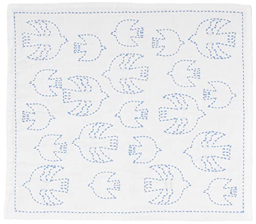 原ウール 刺し子のふきん 刺し子 キット とり