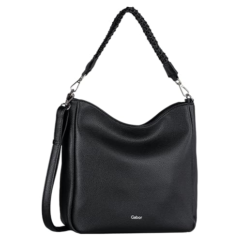 Gabor bags Vivien Damen Hobo Bag Schultertasche Mittelgroß Schwarz