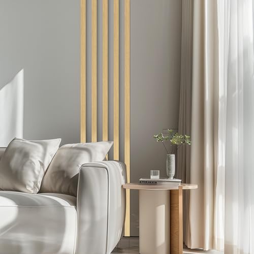 Peel and Stick Metal Finish Molding Trim, Stainless Steel Strip for Wall, Mirror Frame, Fireplace and Craft Decoration (Brushed Gold, 19.7 ft x 0.6 in) - Image 3
