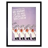 Wee Blue Coo Barber Shop Quartet Central Park New York Artwork Framed Wall Art Print 9X7 Inch Parque Nueva York pared