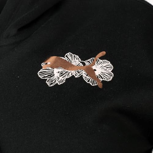 Puma Kids Girls Class Act Fleece Hoodie Casual Outerwear - Black - Size S3