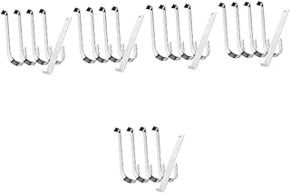 5 Sets Side Panel Hook Outdoor Hooks for Hanging Metal Hangers Heavy Duty Metal s Hooks Punch Free Hooks Heavy Duty Siding Hooks Wall Siding Hooks Ordinary Steel Hook Silver (Color : Silverx5pcs, Si
