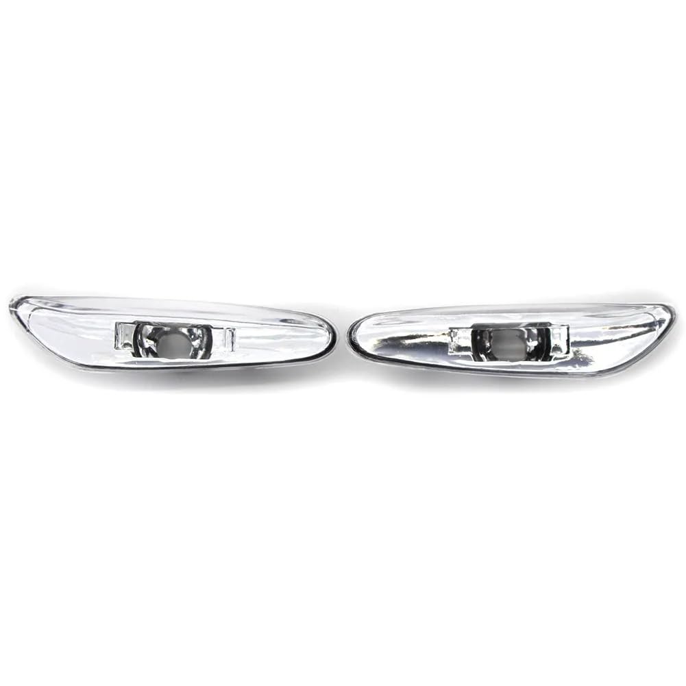 Intermitente Espejo Lateral 2 Uds Claro Indicador Lateral Coche Luz Señal Giro Cubierta Carcasa Lámpara Para BMW E46 3 Serie 4DR Sedan Wagon 2002-2005 Indicador Led Luces