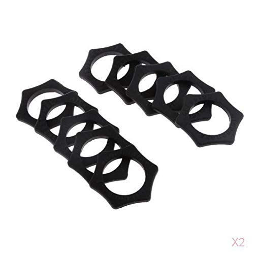 NIVAA 10Black Hexagonal Mic Slip Holder Roller Wireless Microphone Protection Ring-picture-10
