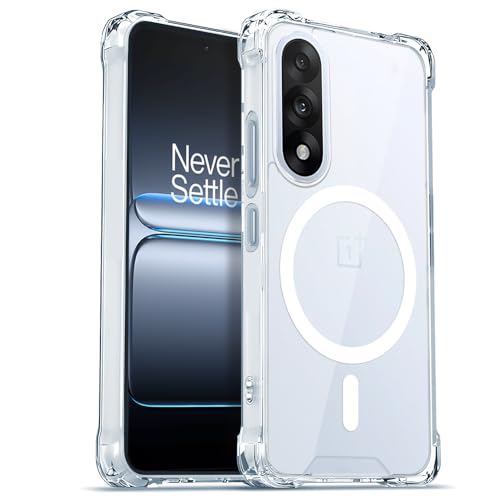 Image of AESTMO Clear Back Cover for OnePlus Nord 5 5G | 360 Protection | Transparent Back Cover for OnePlus Nord 5 5G (PC + TPU, Compatible with MagSafe Accessories, Transparent Bumper)