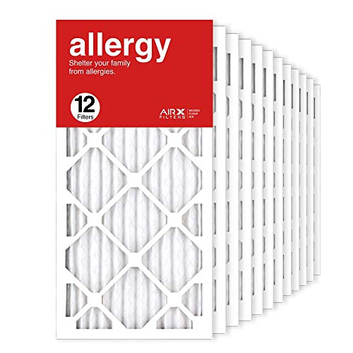 Best Promo AIRx Filters 12x24x1 Air Filter MERV 11 Pleated HVAC AC Furnace Air Filter, Allergy 12-Pack, Made in the USA