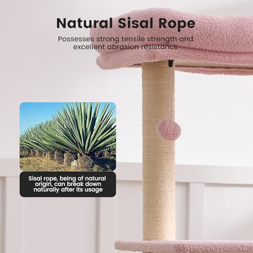 Image of 65in Large Cat Tree Heavy Duty Tower Condo & Sisal Posts for Cats