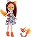 Produktbild Enchantimals FXM71 - Felicity Fox Puppe & Flick-Figur, Puppe (15cm) mit Langen, brünetten Haaren, Tierohren und buschigem Schwanz, abnehmbarem Rock, Schuhen, Spielzeug Geschenk für Kinder ab 3 Jahren