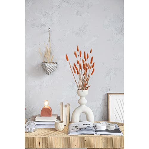 Bloomingville AH2854 Stoneware Seashell Rope, Ivory Hanging Planter thumb #1