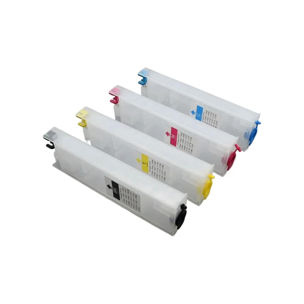 Nachfüllbare Tintenpatrone,kompatibel mit - Pro WF-C5290 WF-5210 | Inhalt des Patronensets: Enthält vier nachfüllbare Tintenpatronen mit den Bezeichnungen T9451 (BK),