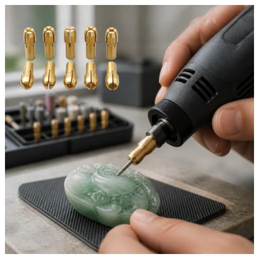 10pcs Mini Drill Chucks Adapter: 0.5mm-3.2mm for Power Rotary Tool