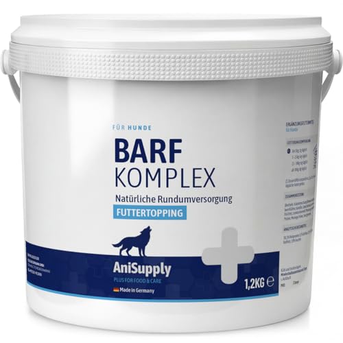 AniSupply Barf Komplex Futtertopping für Hunde 1,2kg - Natürlicher Barf Zusatz - Mineralien & Vitamine, Barf Hund