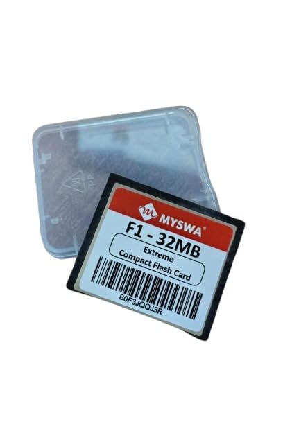 Image of F1-CF32MB F1 Extreme Compact Flash 32 MB MLC CF Type 1 Memory Card for CNC Machine, Railways Locomotives, Airplane Cockpits, Camera, Desktop etc