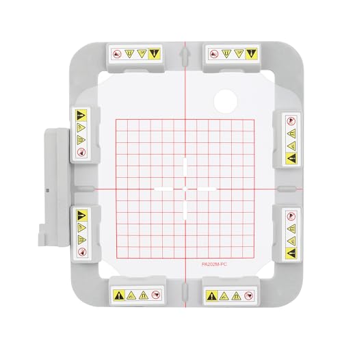 MagnaHoop Magnetic Hoop for Husqvarna Viking Designer Diamond Deluxe Ruby Royale Topaz Pfaff Creative Sensation Vision, Metal Magnet Embroidery Machine Sash Frame (4.7x4.7-PA202MK)