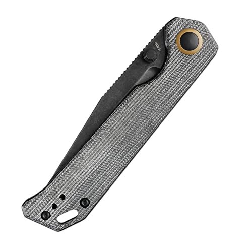 Kizer Begleiter 2 Folding Knife Black Micarta Handle Edc Knife 3.43 Inches 154Cm Steel Pocket Knives V4458.2Tc1 #TOP2