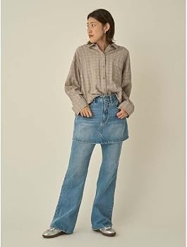 Amazon | [エミ] セミシアーパジャマライクシャツ 13WFB251047