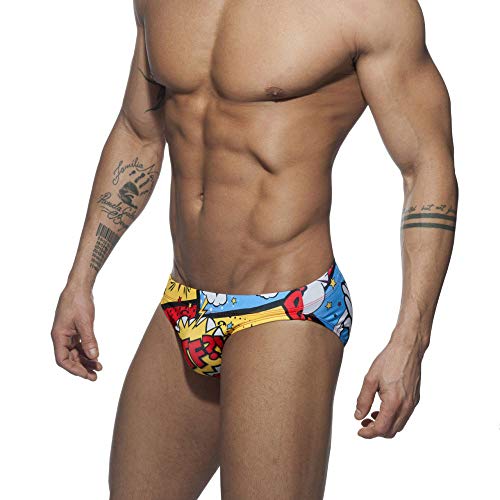 UXH Mens Swimsuit Briefs Padded Swimwear Male Sexy Fashion Swimming Bikini Board Briefs…2