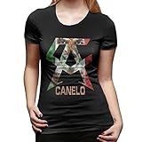 Katiadden Canelo and Alvarez T Shirt Top for Women's, Distressed Mother Basic Short-Sleeve T Shirt Classic Crew Neck Tee T Shirts Tops Breathable Clothing Medium Black