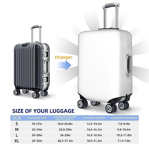 Travel Luggage Cover Protector Suitcase Cover - white High Elasticity Suitcase Cover for Luggage2