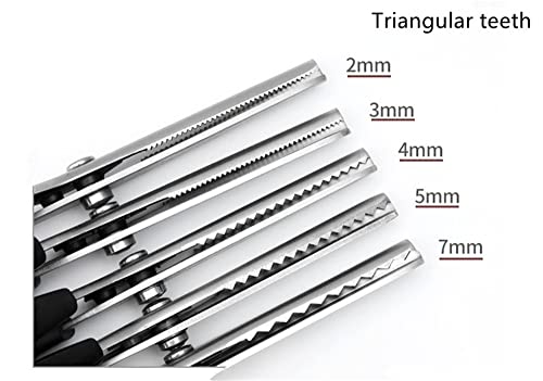 11 Sizes 2-18Mm Pinking Shears, Stainless Steel Dressmaking Scissors, Serrated And Scalloped Blades, Professional Sewing Craft Cut Tailor Zig-Zag Tool (Serrated 3Mm) #TOP2