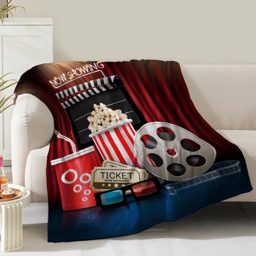 Movie Theater Theme Blanket Gifts for Women Girls...