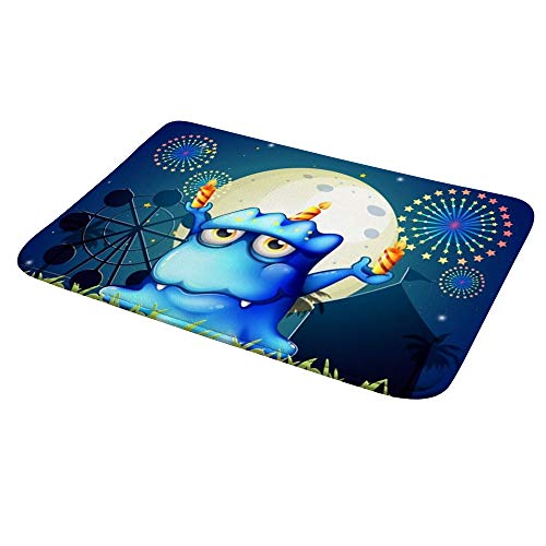 Tapis de bain en polaire corail au design unique de créateur - 5