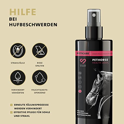 Peticare Strahlpflege Mittel für Pferde gegen Strahlfäule