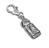  Charm Anhänger Kokeshi Püppchen aus 925 Sterling Silber von International Connection