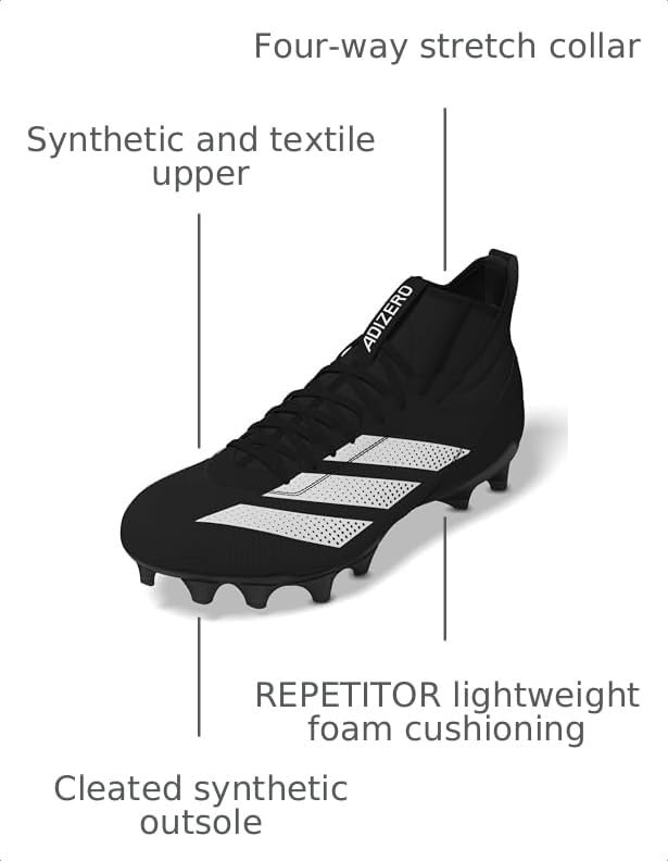 Image of adidas Unisex Adult Adizero Impact American Football Shoes