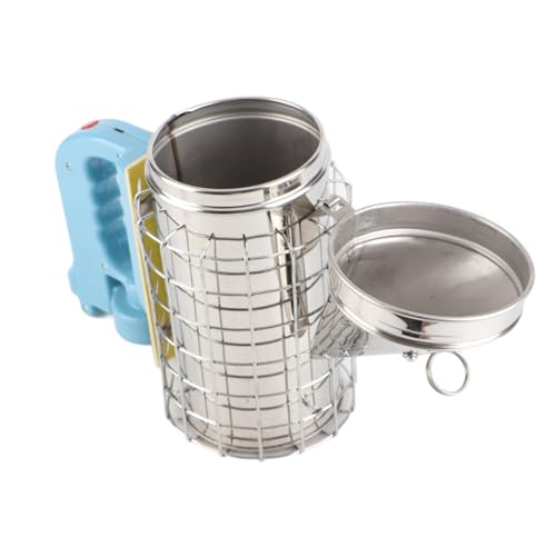 TOPINCN Spruzzatore Elettrico per Affumicatore di Api in Acciaio Inossidabile con Copertura Termica per Strumenti di Apicoltura Batteria da 2800 MAh per Apicoltori e Appassionati di Apicoltura