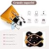 DORRISO Sac à Main Femmes Mode Pendentif Sac Bandoulière Cuir PU Sac Bandoulière Travailler Voyage Décontracté Quotidien Portable Femmes Sac à Main Jaune #2