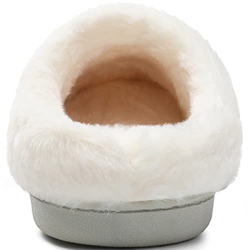 Women's Cozy House Slippers Memory Foam Furry Bedroom Slippers Anti-Slip Sole for Indoor Outdoor Use4