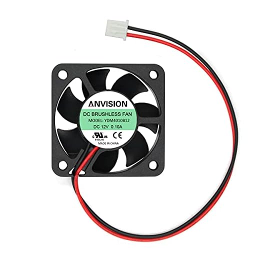 ANVISION 40 mm x 10 mm 4010 Dual Kugellager DC 12V Brushless Cooling Fan, 2-polig