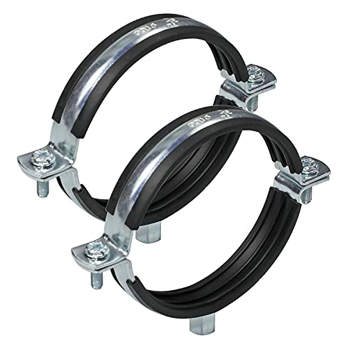 Collier de serrage de fixation murale WYKA 140mm argenté en lot de 5 haute durabilité