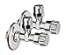 Produktbild Eckventil mit Schubrosette | 1/2 Zoll | Messing verchromt | 2er-Set